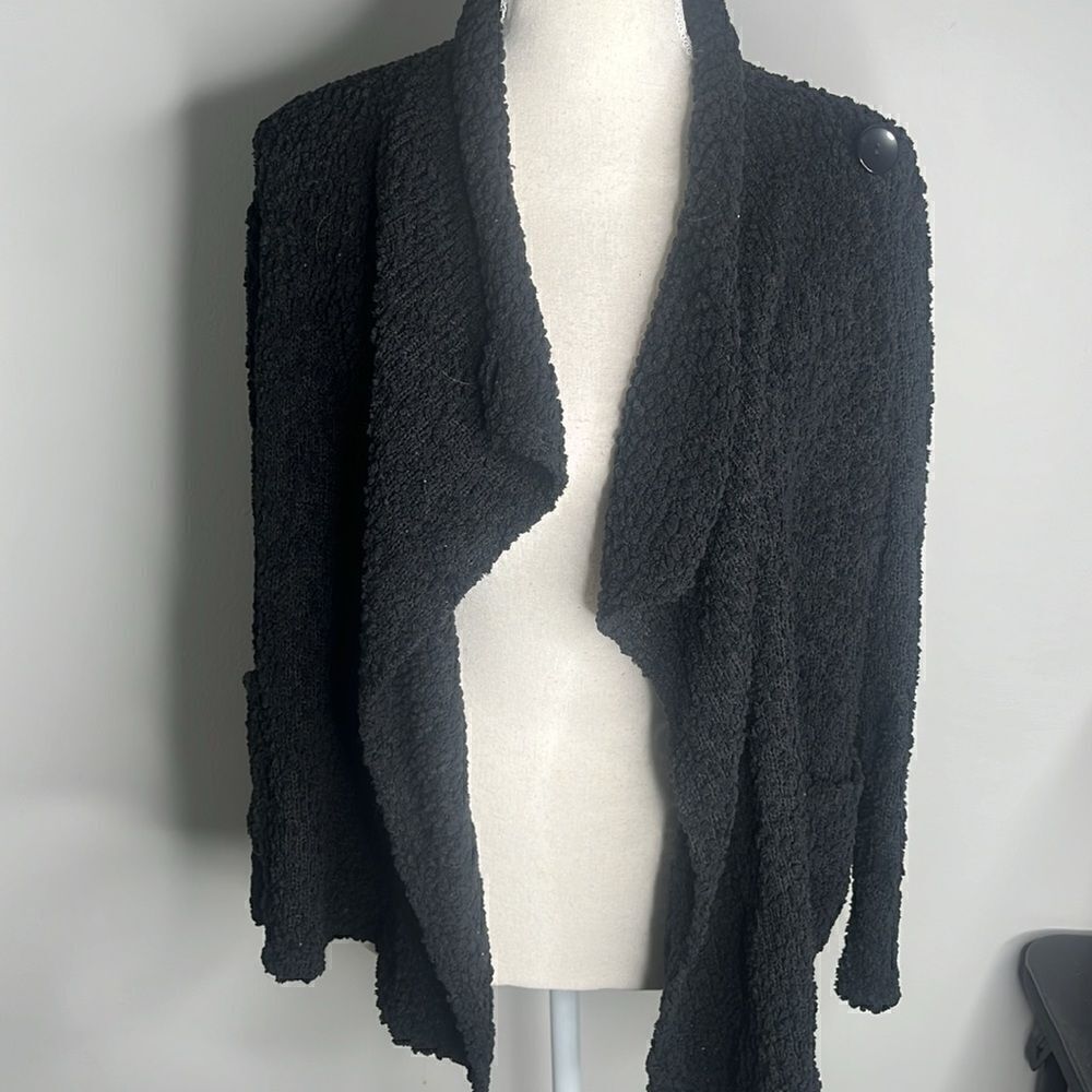 Bobeau Black Womens Sweater Cardigan Small Petite